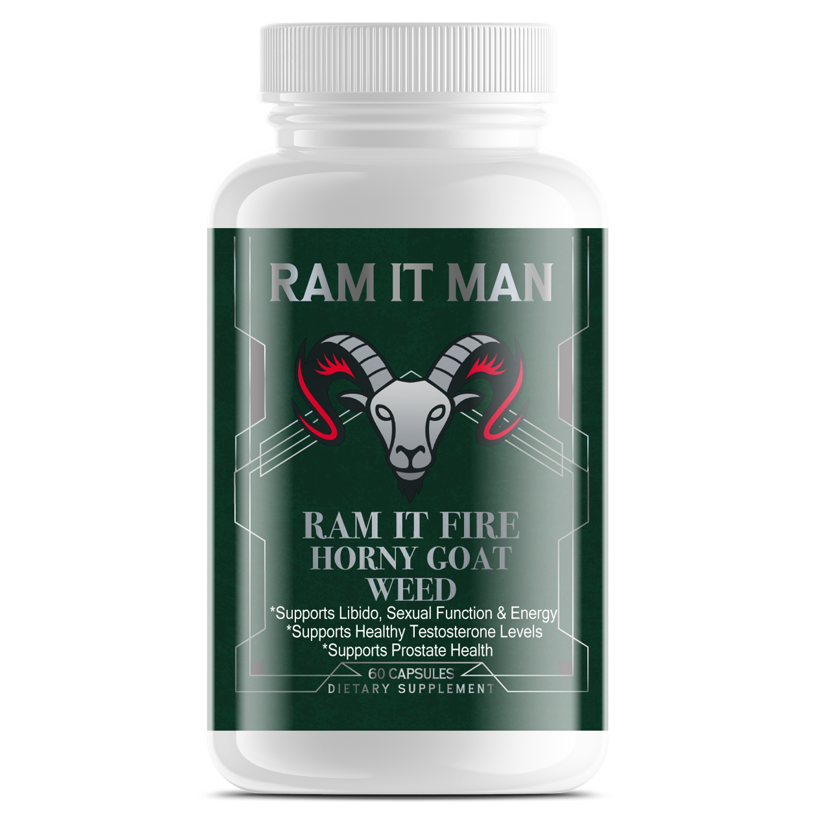 ram it fire horny goat weed supplement bottle