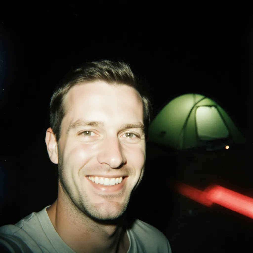paul out camping